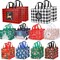 20 Pack Christmas Gift Bags Assorted Sizes, Reusable Tote Bags with Handle, Includes 4 Large 8 Medium 8 Small Non-Woven Christmas Bags for Xmas Party Favors
